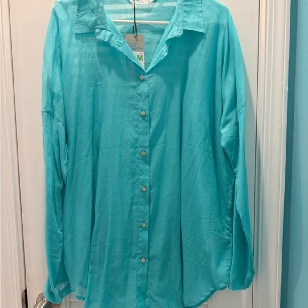 Primark Turquoise Button-Down Shirt